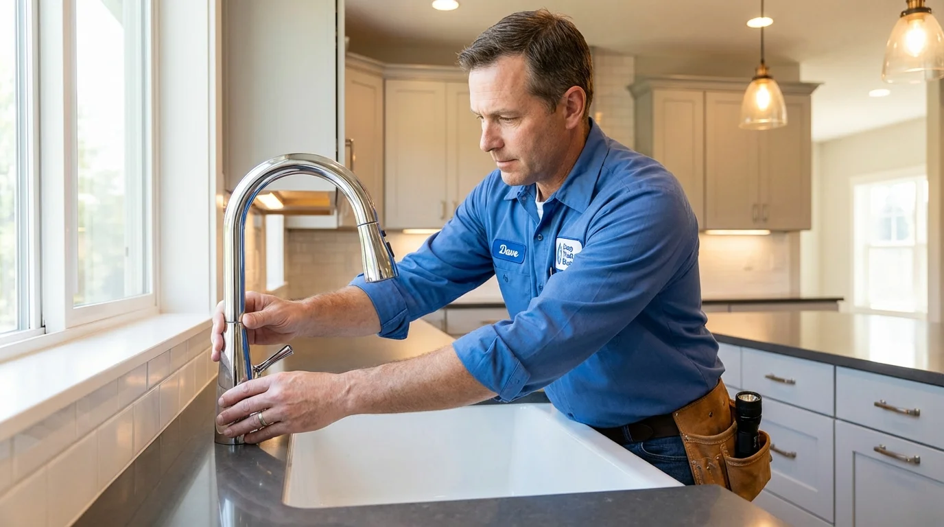 Kitchen faucet installation by Johns Plumbing LLC in Isle of Palms