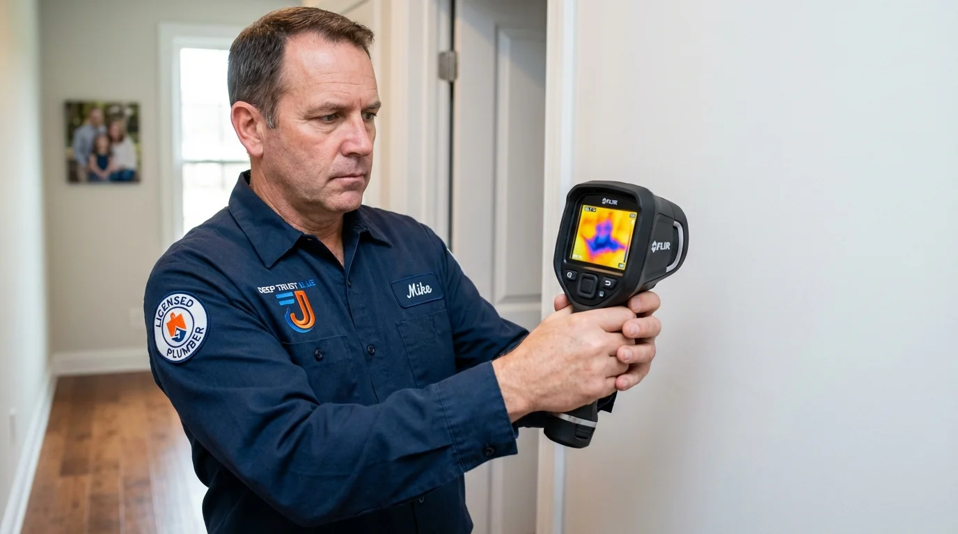 Thermal imaging leak detection by Johns Plumbing LLC in Isle of Palms