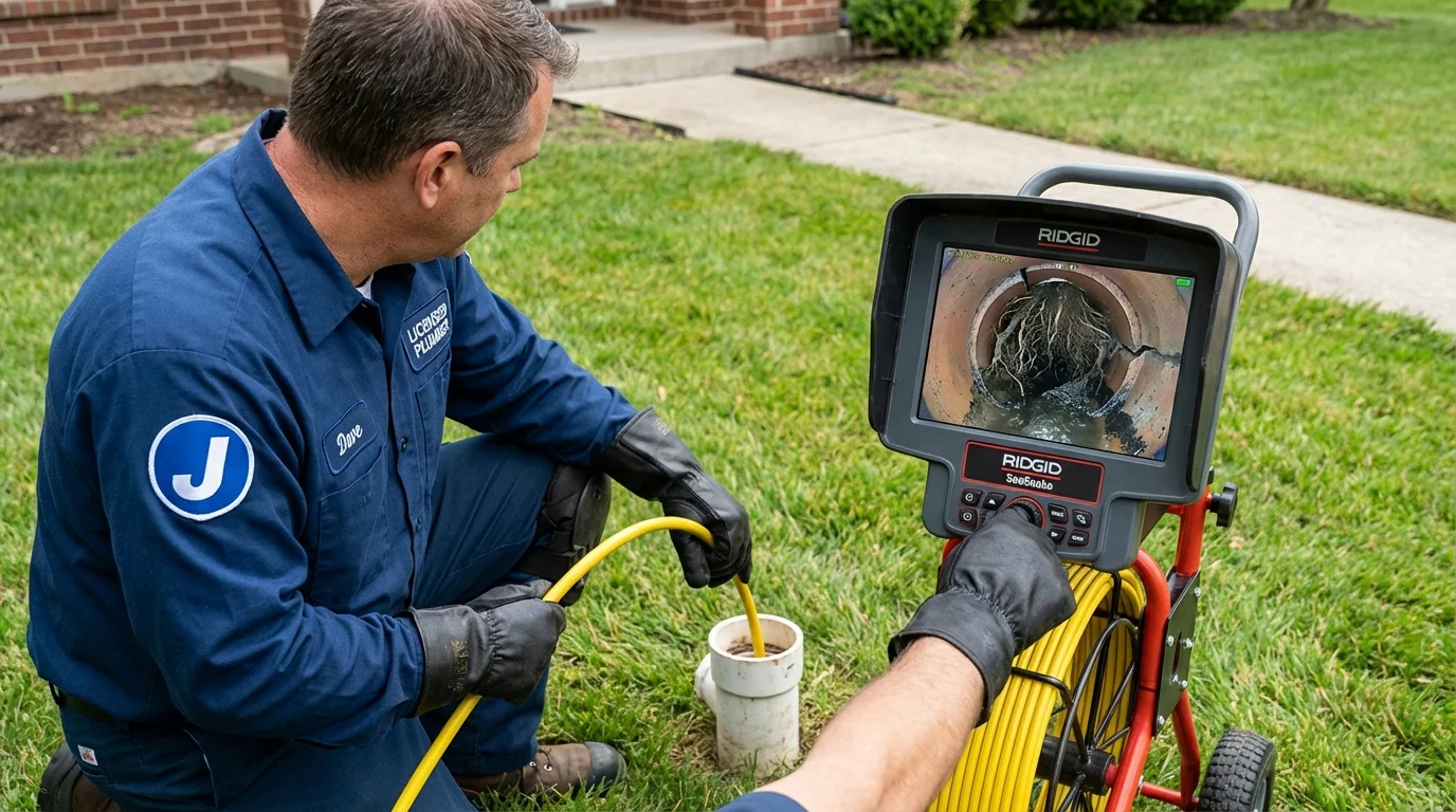 Sewer camera inspection being performed by Johns Plumbing LLC in Isle of Palms
