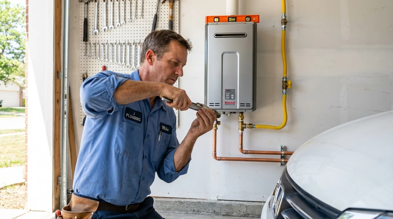 Tankless water heater installation by a Johns Plumbing LLC plumber in Isle of Palms